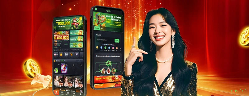Aplicativo móvel cav777 para iOS e Android
